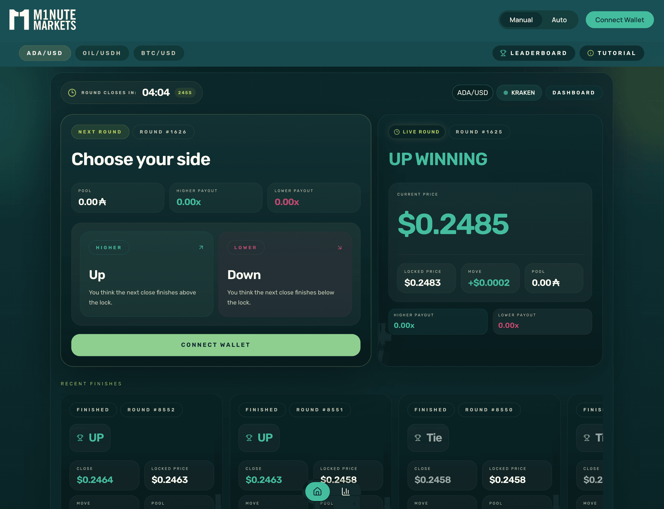 Minute Markets App Screenshot
